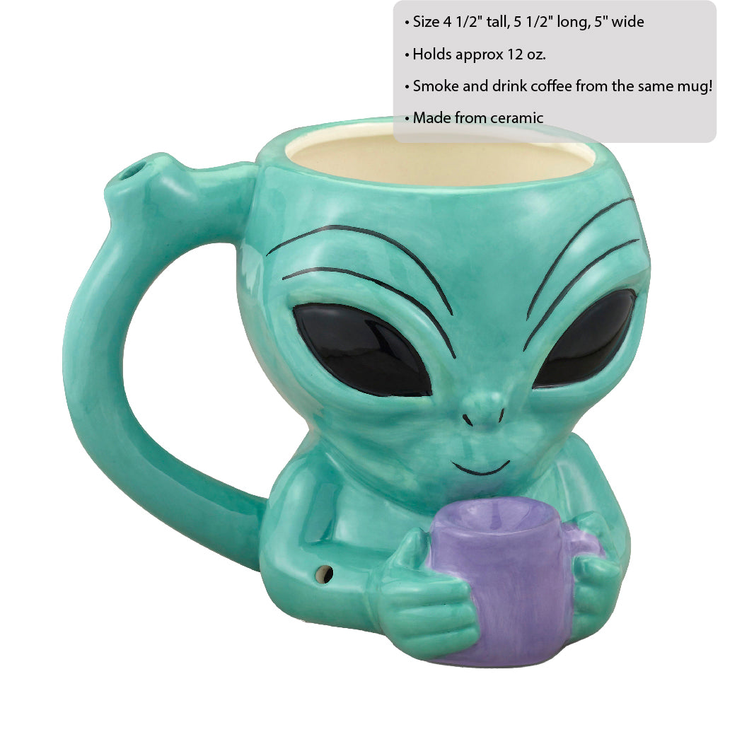 Alien Head  Pipe Mug