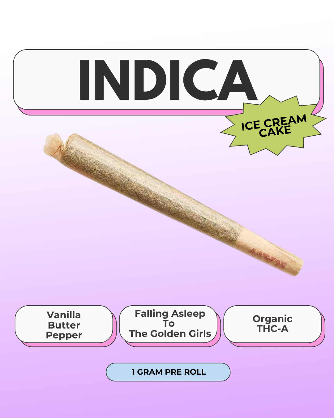 Go Easy THC-A ~ Ice Cream Cake